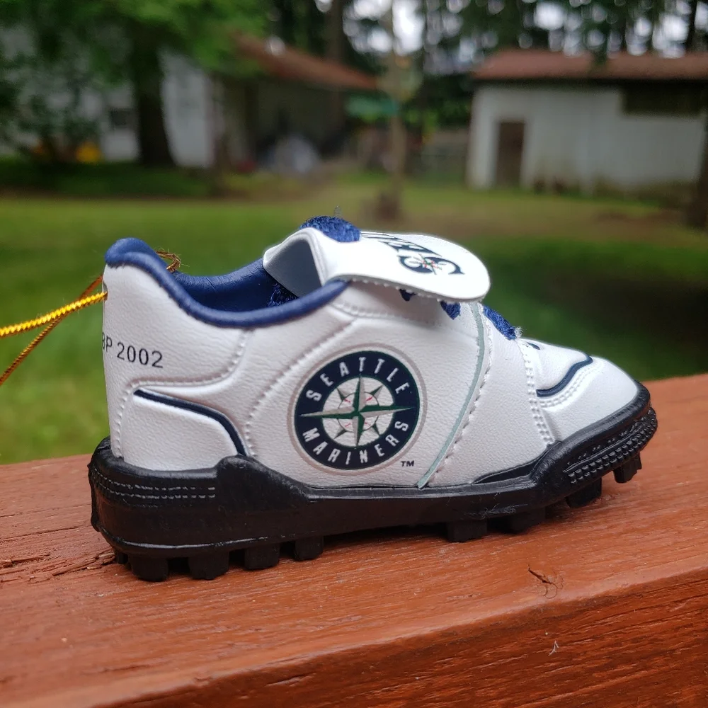 2002 Seattle Mariners Baseball Cleat Hanging Ornament
